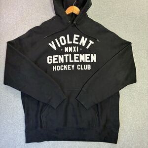 Violent Gentlemen Hockey Club Black Pullover Hoodie Mens 2XL Heavyweight